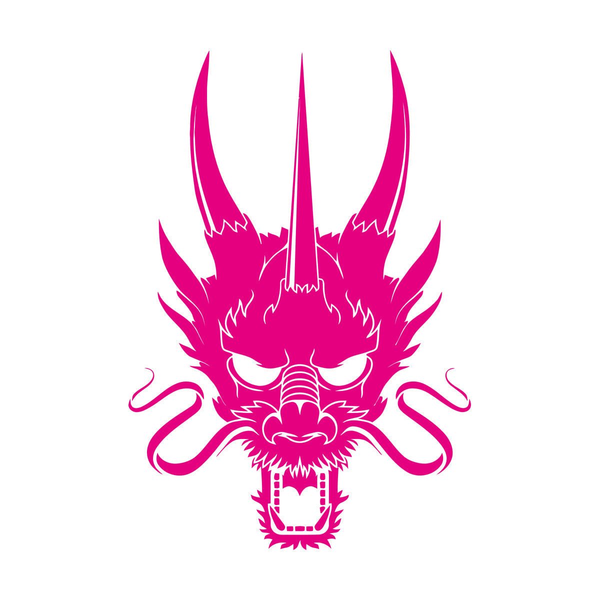 Wall Decals Paster Paper Asian Chinese Dragon Head Multiple Size Options