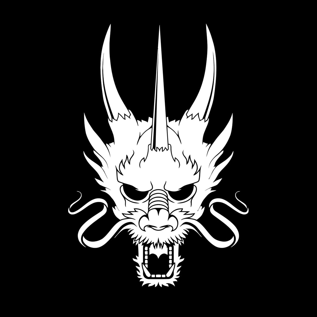 Wall Decals Paster Paper Asian Chinese Dragon Head Multiple Size Options