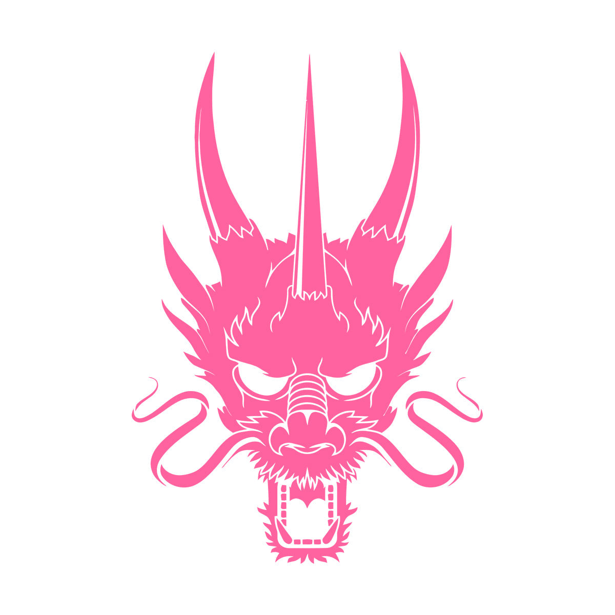 Wall Decals Paster Paper Asian Chinese Dragon Head Multiple Size Options