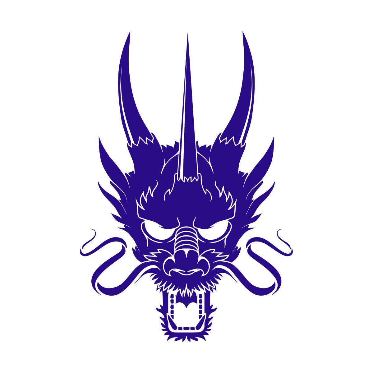 Wall Decals Paster Paper Asian Chinese Dragon Head Multiple Size Options