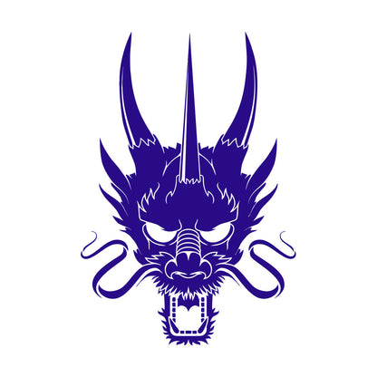 Wall Decals Paster Paper Asian Chinese Dragon Head Multiple Size Options