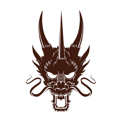 Wall Decals Paster Paper Asian Chinese Dragon Head Multiple Size Options