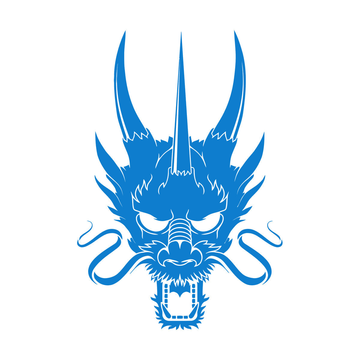 Wall Decals Paster Paper Asian Chinese Dragon Head Multiple Size Options