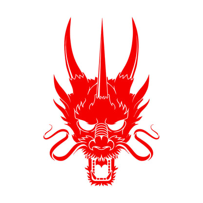 Wall Decals Paster Paper Asian Chinese Dragon Head Multiple Size Options