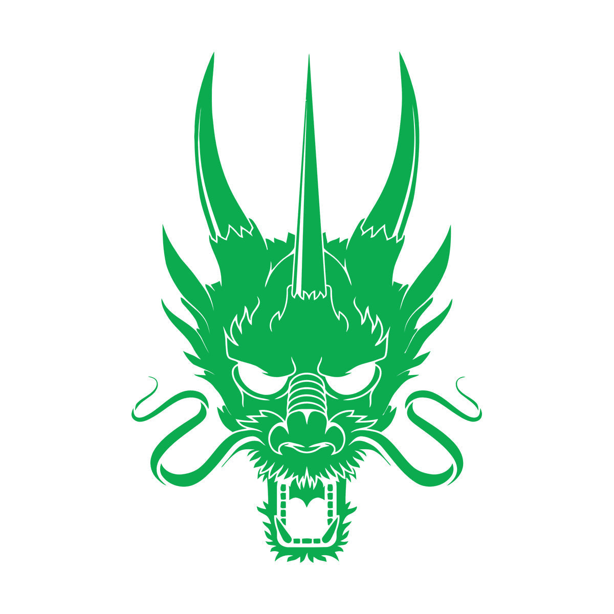 Wall Decals Paster Paper Asian Chinese Dragon Head Multiple Size Options