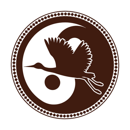 Wall Decals Asian Japanese Bird Crane Yin Yang Symbol Buddhism It Won'T Fall Off