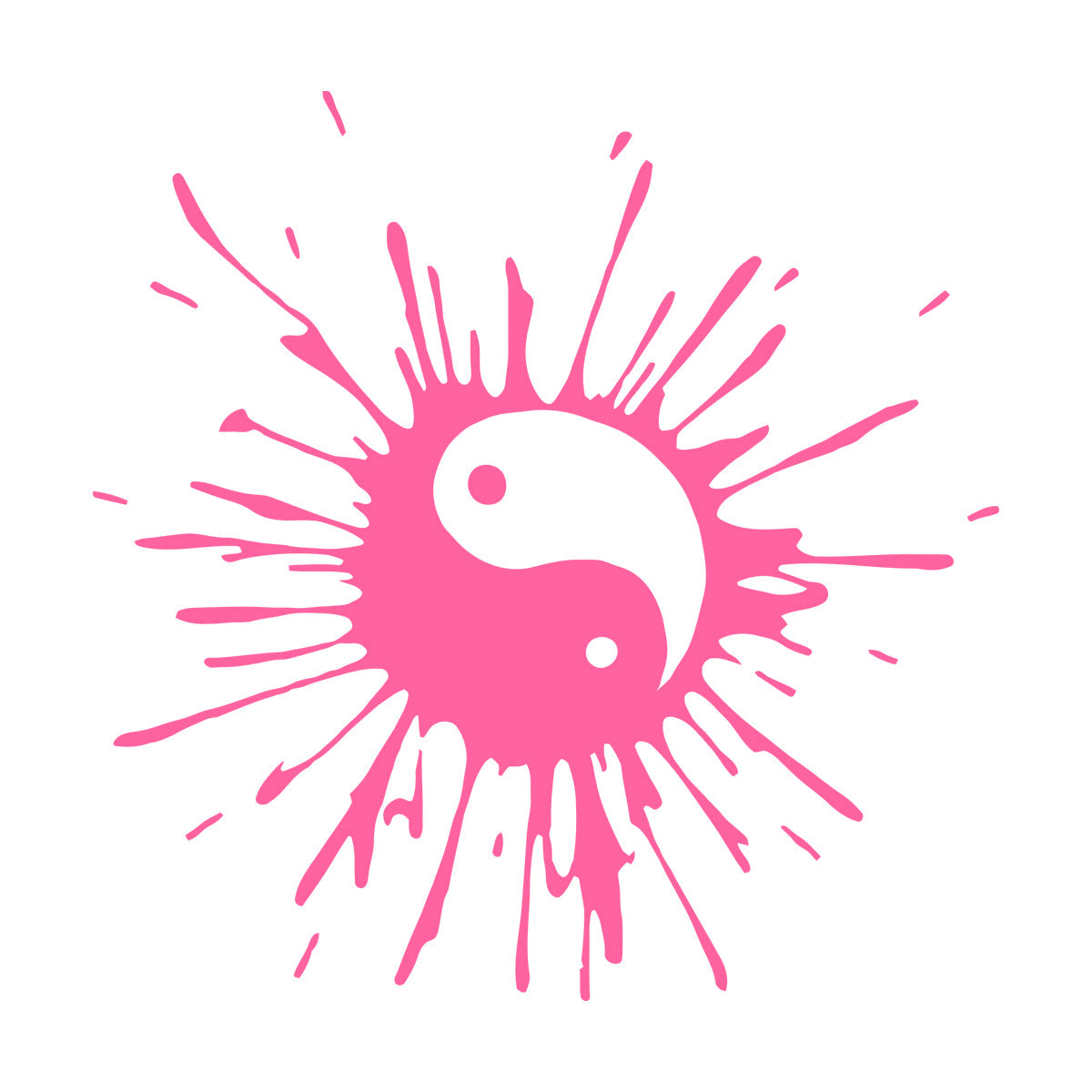 Engraving Decals Blot Yin Yang Symbol Buddhism Asian Style Can Modify And Add Information