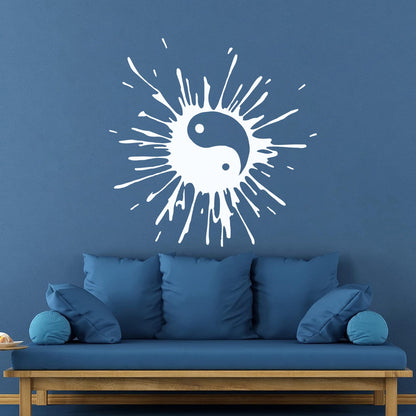 Engraving Decals Blot Yin Yang Symbol Buddhism Asian Style Can Modify And Add Information