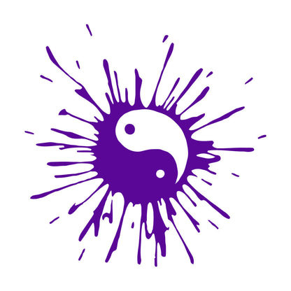 Engraving Decals Blot Yin Yang Symbol Buddhism Asian Style Can Modify And Add Information