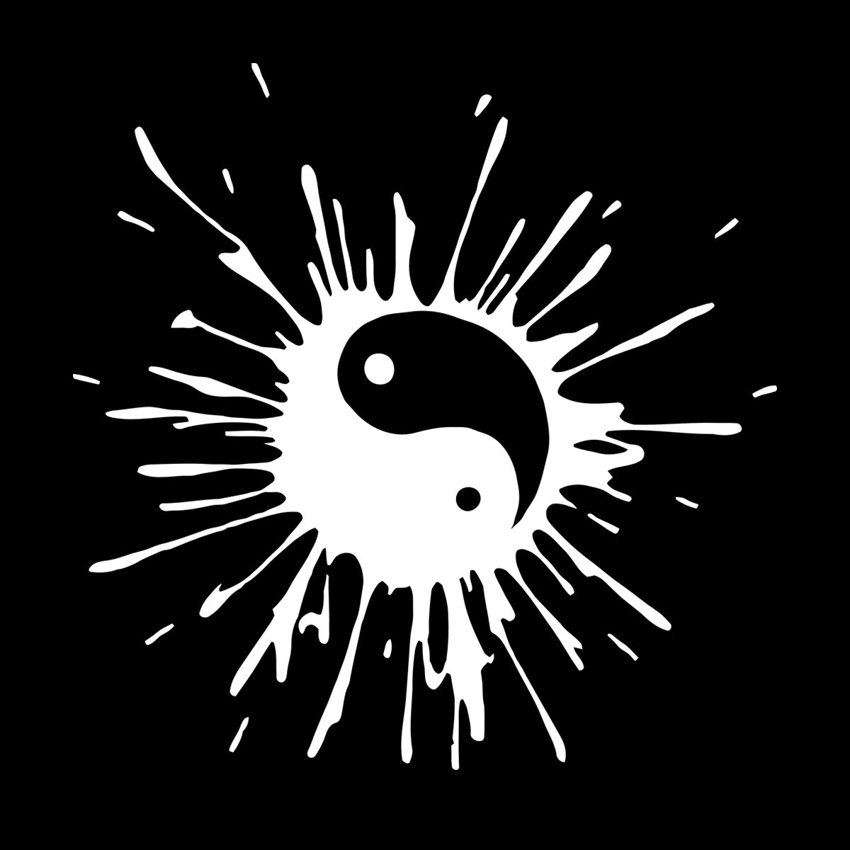 Engraving Decals Blot Yin Yang Symbol Buddhism Asian Style Can Modify And Add Information