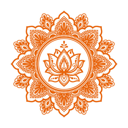 Vinyl Wall Decals Circle Ornament Mandala Meditation Lotus Car Body Decoration