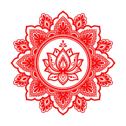 Vinyl Wall Decals Circle Ornament Mandala Meditation Lotus Car Body Decoration