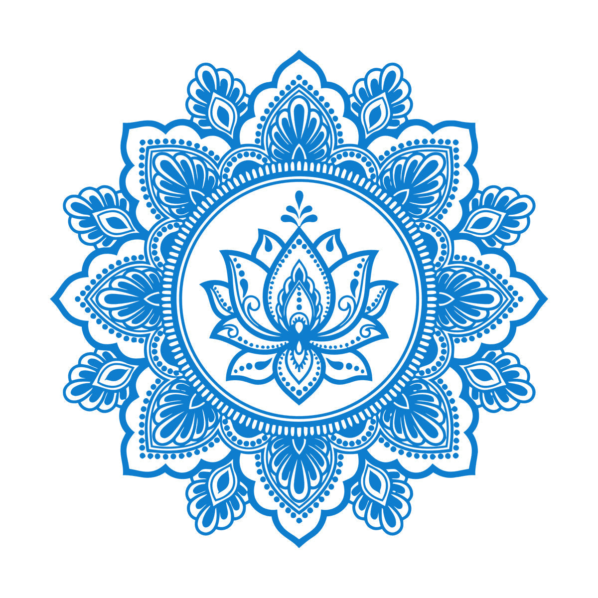 Vinyl Wall Decals Circle Ornament Mandala Meditation Lotus Car Body Decoration