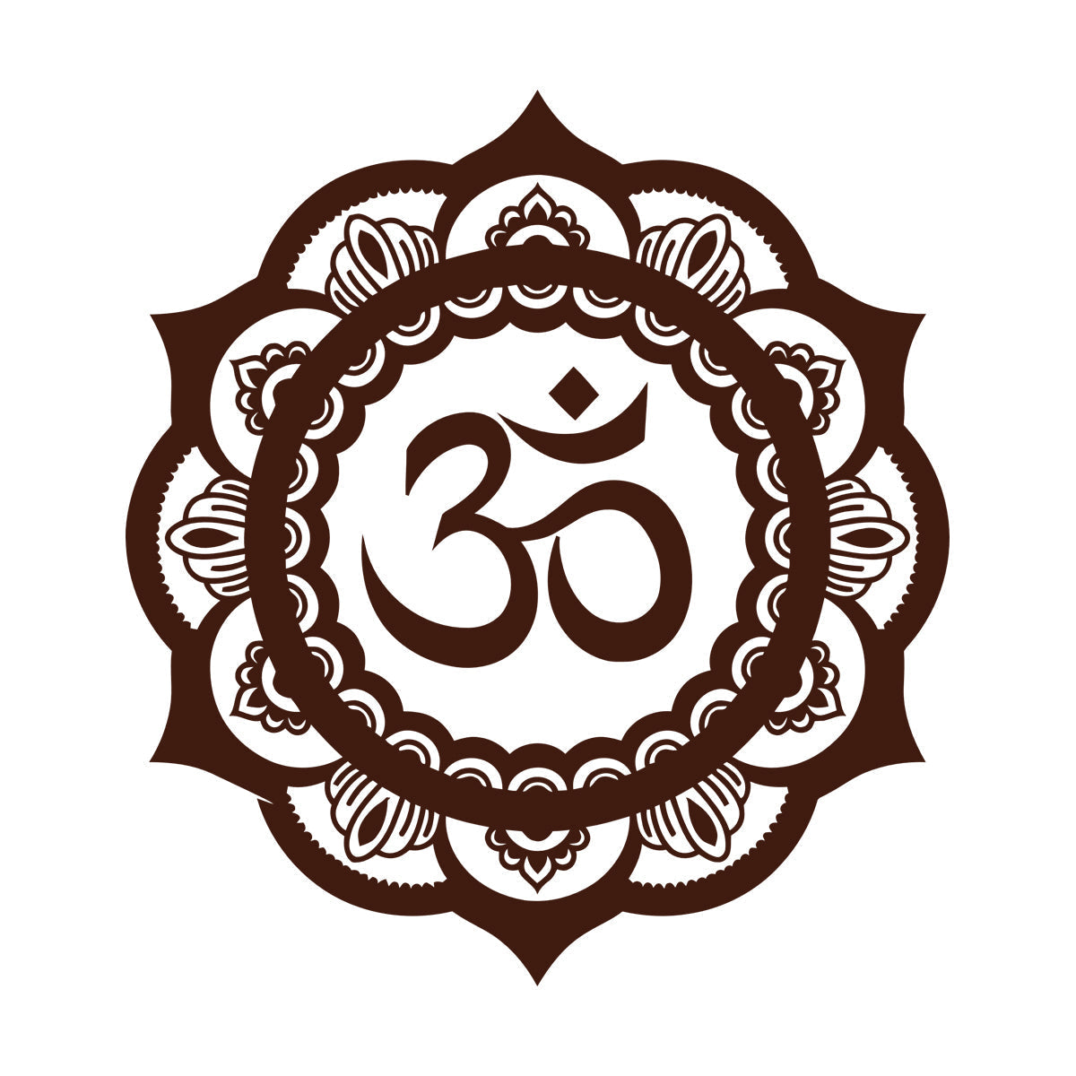 Mural And Wall Vinyl Decal Circle Ornament Pattern Beautiful Mandala Glass Stickers