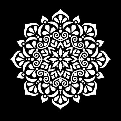 Circle Ornament Pattern Beautiful Mandala Wall Stickers Paster Paper Store Decoration