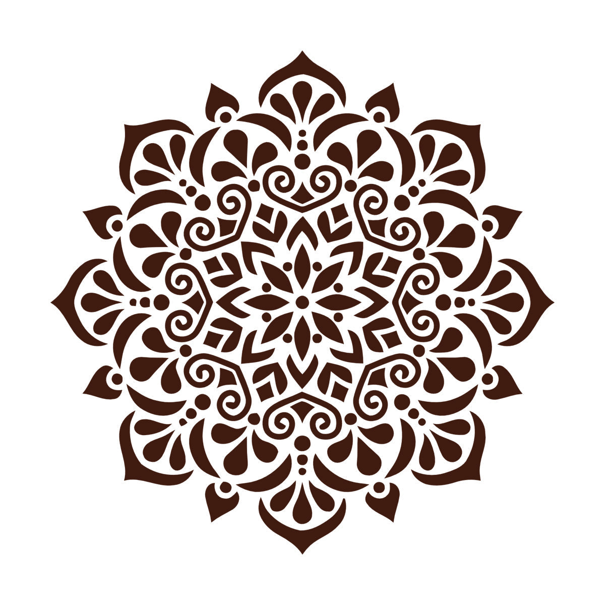 Circle Ornament Pattern Beautiful Mandala Wall Stickers Paster Paper Store Decoration