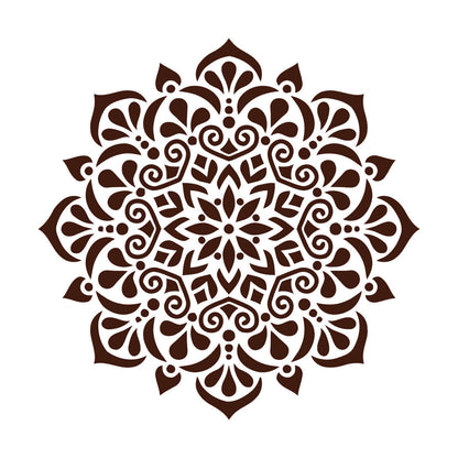 Circle Ornament Pattern Beautiful Mandala Wall Stickers Paster Paper Store Decoration