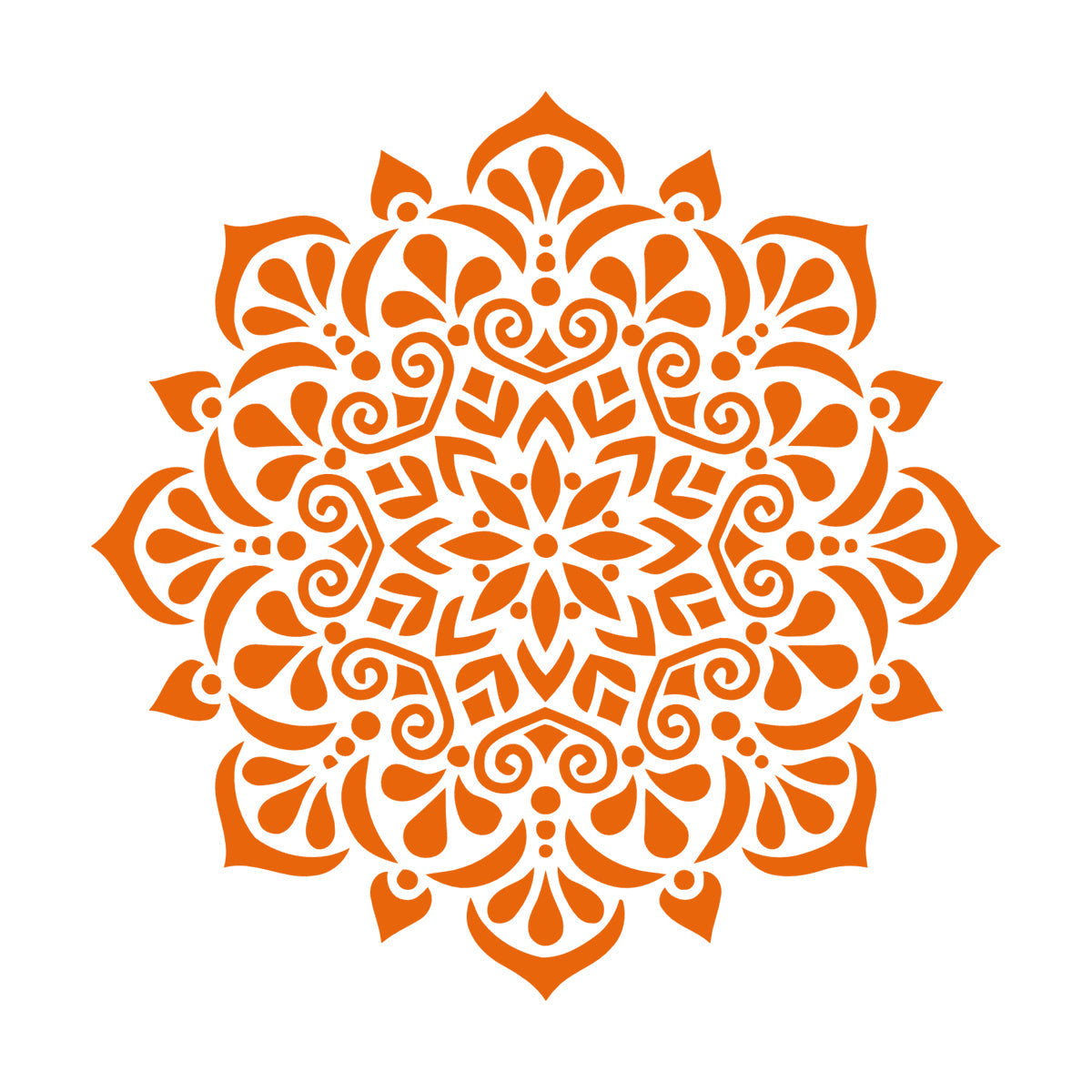 Circle Ornament Pattern Beautiful Mandala Wall Stickers Paster Paper Store Decoration