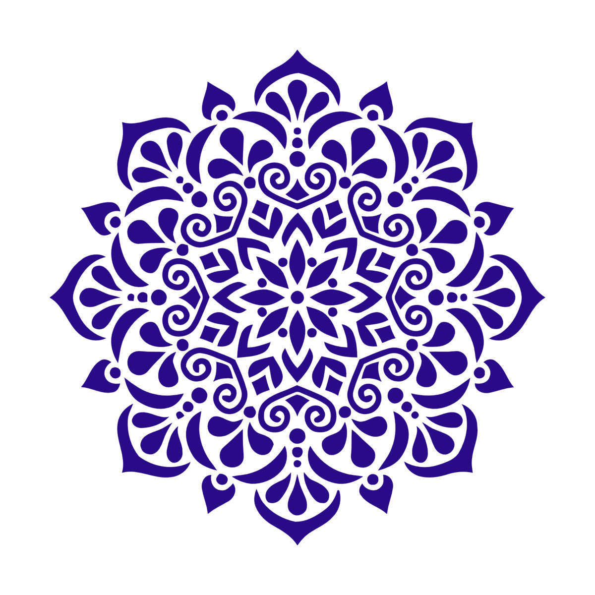 Circle Ornament Pattern Beautiful Mandala Wall Stickers Paster Paper Store Decoration