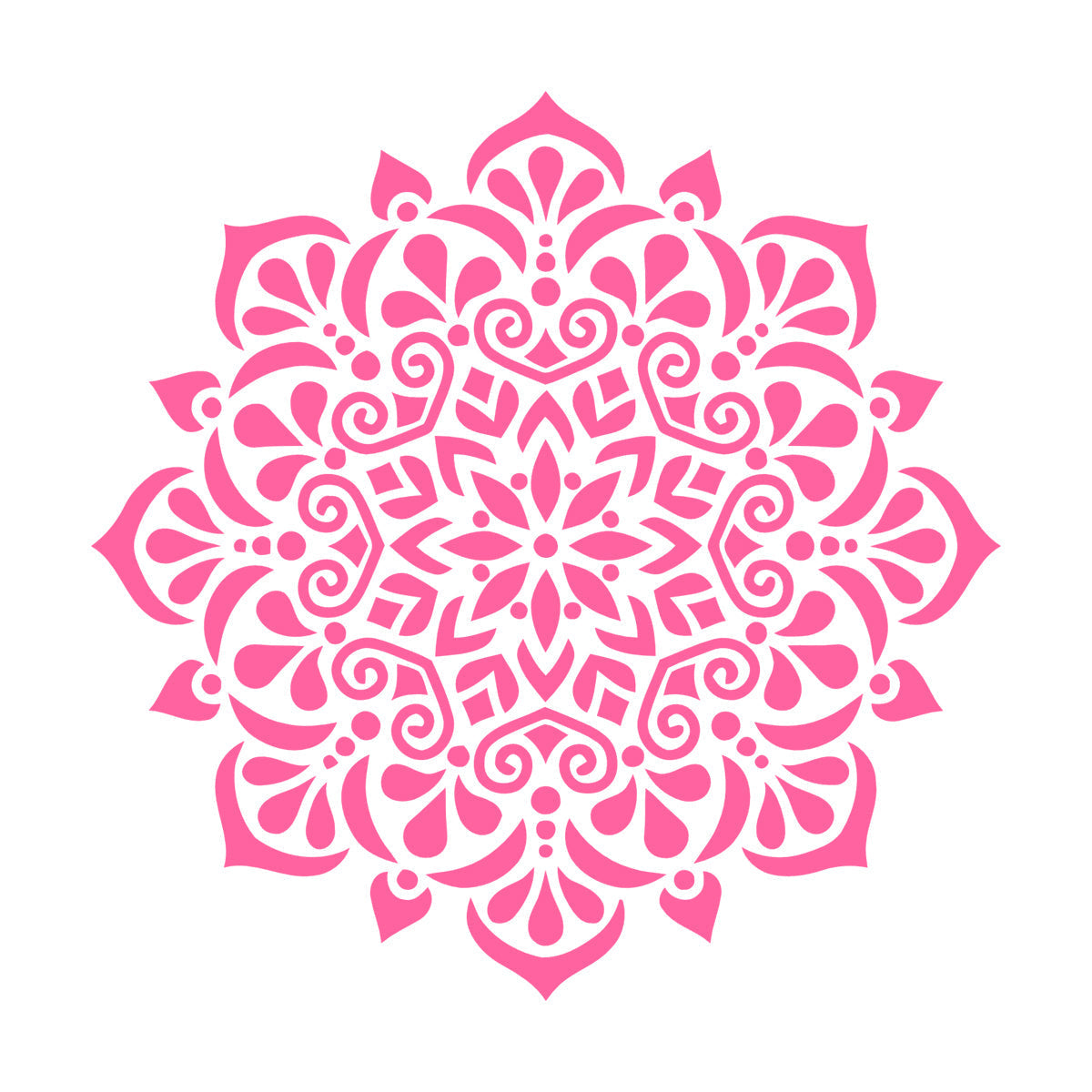 Circle Ornament Pattern Beautiful Mandala Wall Stickers Paster Paper Store Decoration