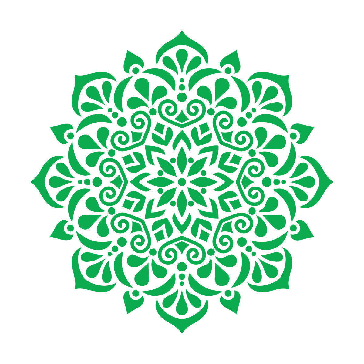 Circle Ornament Pattern Beautiful Mandala Wall Stickers Paster Paper Store Decoration