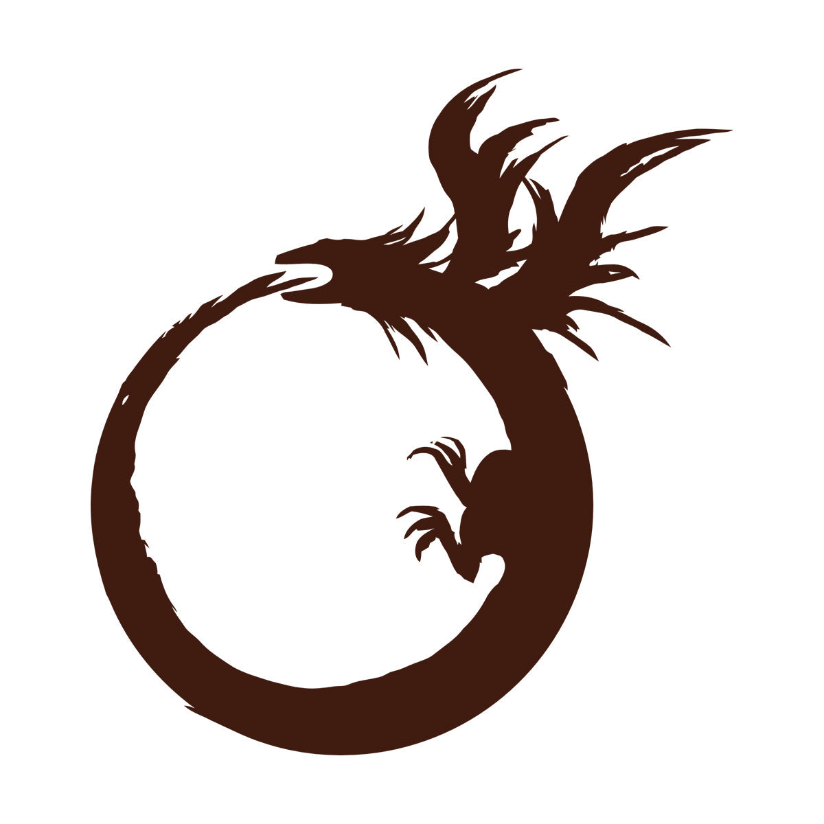 Lettering Stickers Dragon Enso Circle Symbol Buddhism Multiple Size Options