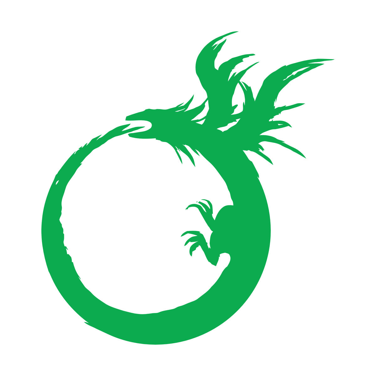 Lettering Stickers Dragon Enso Circle Symbol Buddhism Multiple Size Options