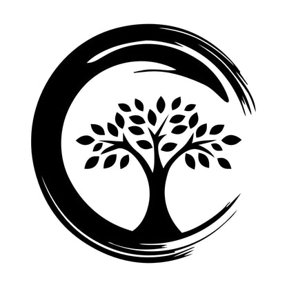 Wall Stickers Enso Circle Symbol Buddhism Religion Tree Store Decoration