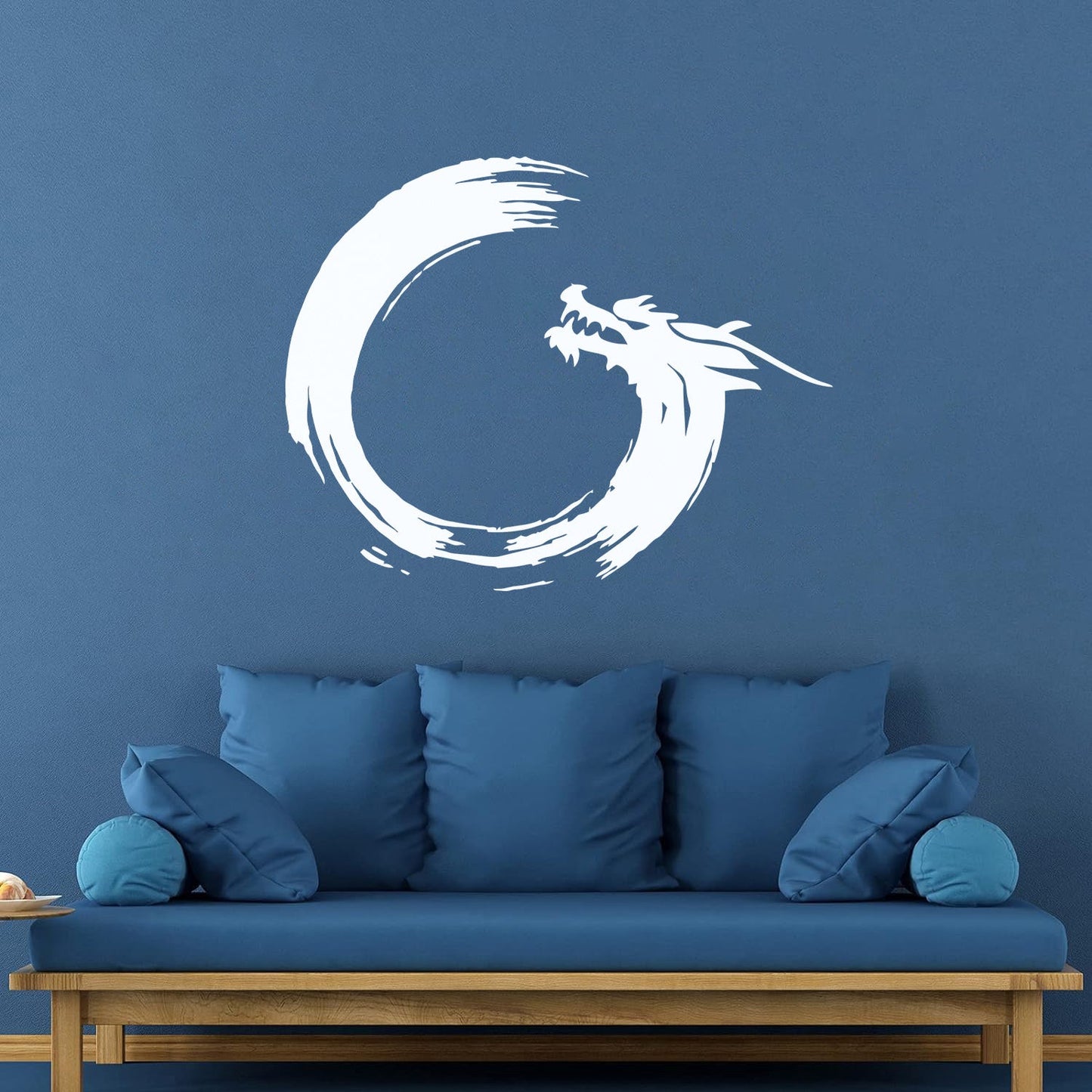 Wall Decals Paster Paper Enso Circle Zen Om Dragon Oriental Meditation Relaxation Easy Installation