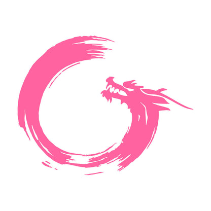 Wall Decals Paster Paper Enso Circle Zen Om Dragon Oriental Meditation Relaxation Easy Installation