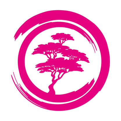 Vinyl Wall Stickers Enzo Circle Zen Tree Mediation Japan Art Mural Painting