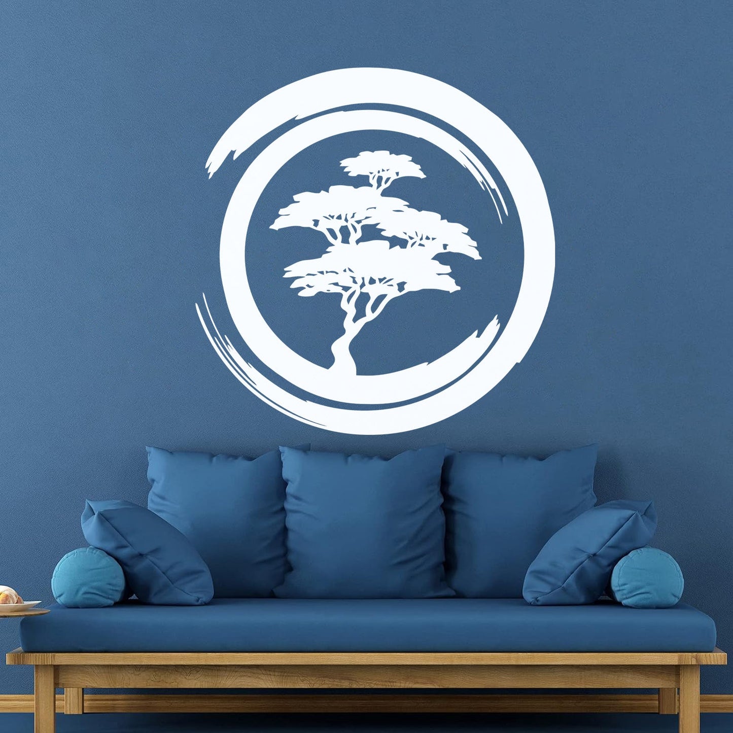 Vinyl Wall Stickers Enzo Circle Zen Tree Mediation Japan Art Mural Painting