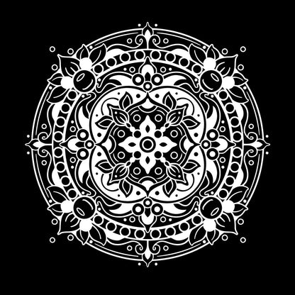 Engraving Decals Floral Mandala Mantra Ornament Meditation Room It Won'T Fall Off