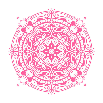 Engraving Decals Floral Mandala Mantra Ornament Meditation Room It Won'T Fall Off