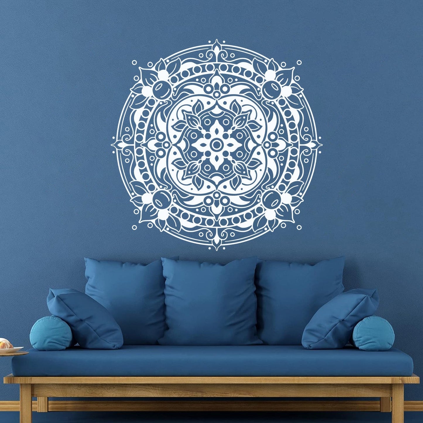 Engraving Decals Floral Mandala Mantra Ornament Meditation Room It Won'T Fall Off