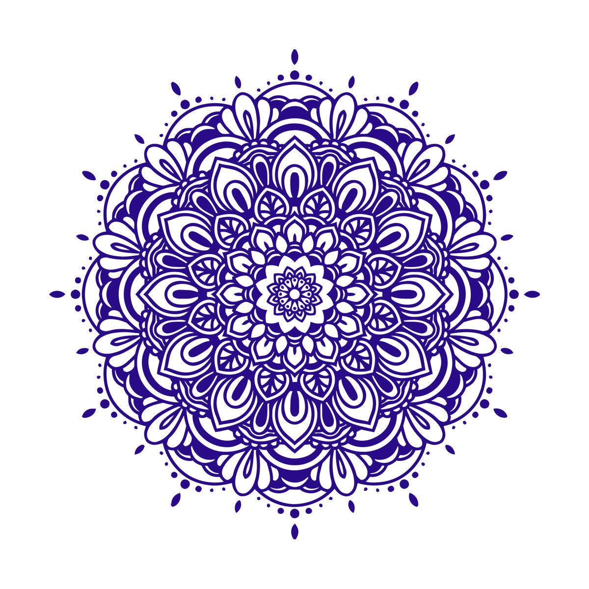 Wall Stickers Paster Paper Floral Ornament Pattern Beautiful Mandala Can Modify And Add Information