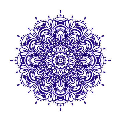 Wall Stickers Paster Paper Floral Ornament Pattern Beautiful Mandala Can Modify And Add Information