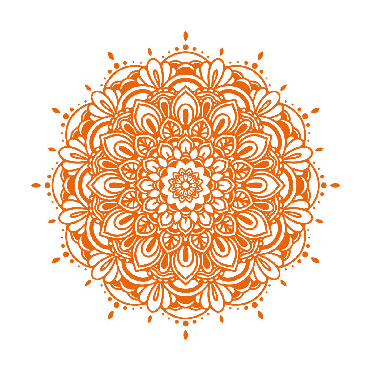 Wall Stickers Paster Paper Floral Ornament Pattern Beautiful Mandala Can Modify And Add Information