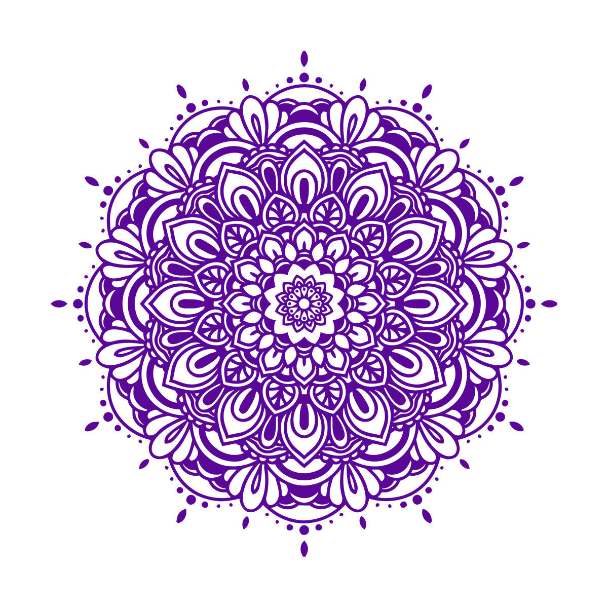 Wall Stickers Paster Paper Floral Ornament Pattern Beautiful Mandala Can Modify And Add Information