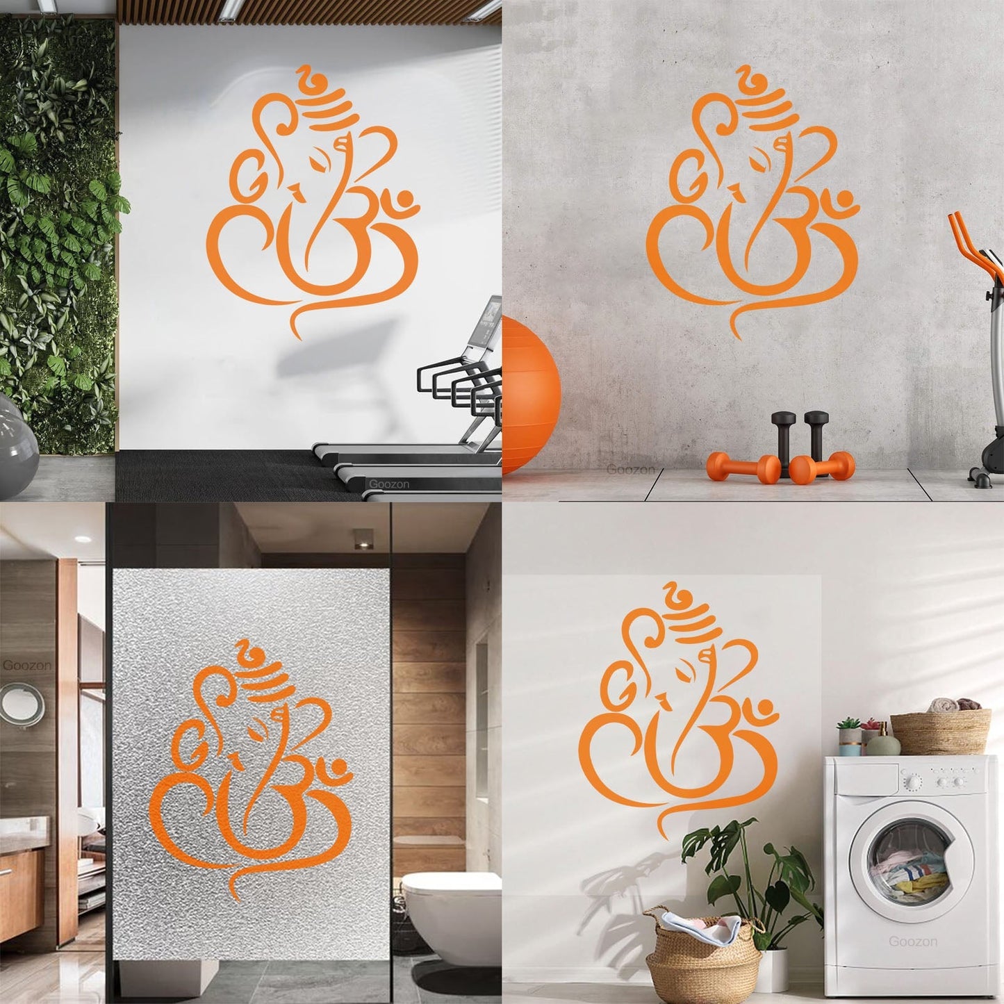 Lettering Decals Ganesha Elephant God Hinduism Tattoo Culture