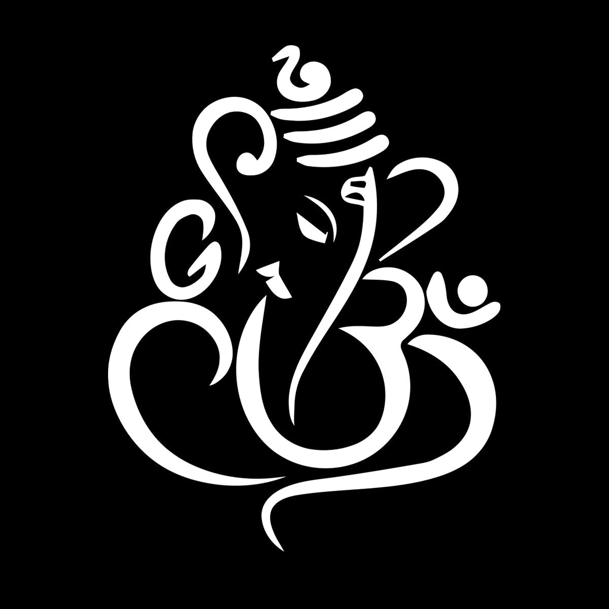 Lettering Decals Ganesha Elephant God Hinduism Tattoo Culture