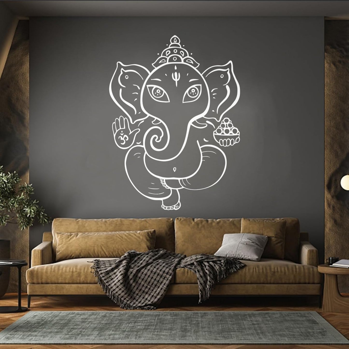 Wall Decals Paster Paper Ganesha God Hindu India Elephant Do Not Damage The Wall Surface