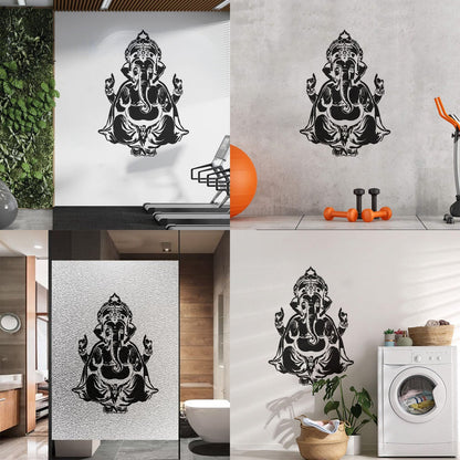Vinyl Wall Stickers Ganesha Head Elephant Indian God Hinduism Multi Color Selection