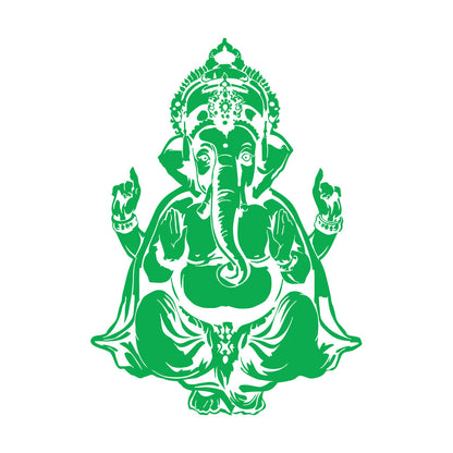Vinyl Wall Stickers Ganesha Head Elephant Indian God Hinduism Multi Color Selection