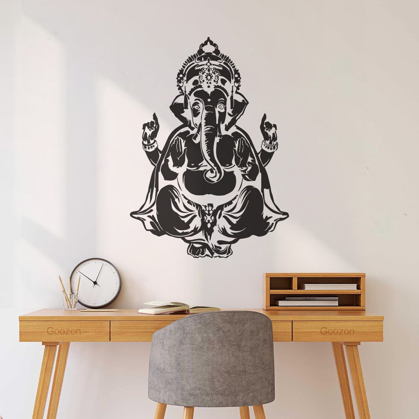 Vinyl Wall Stickers Ganesha Head Elephant Indian God Hinduism Multi Color Selection