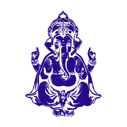 Vinyl Wall Stickers Ganesha Head Elephant Indian God Hinduism Multi Color Selection