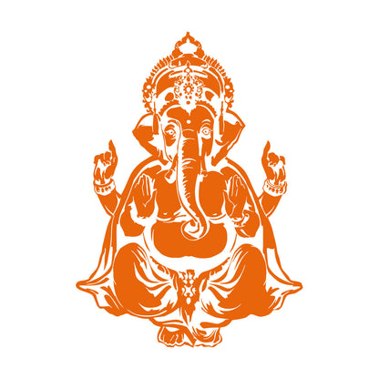 Vinyl Wall Stickers Ganesha Head Elephant Indian God Hinduism Multi Color Selection