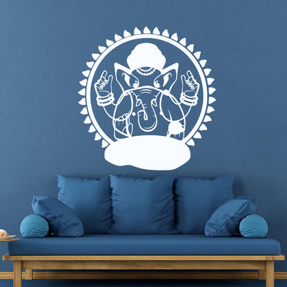 Engraving Decals Ganesha Hinduism God India Art Mural Painting