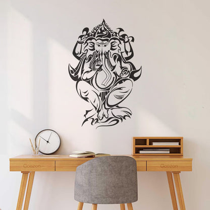 Mural And Wall Vinyl Decal Ganesha Hindu Ation Elephant God Multiple Size Options