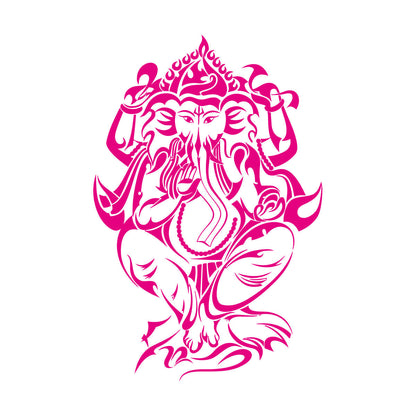 Mural And Wall Vinyl Decal Ganesha Hindu Ation Elephant God Multiple Size Options